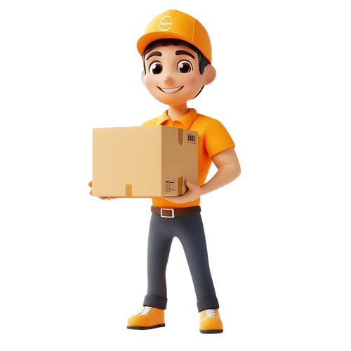 Mascot cartoon representing Logistics & Supply Chain