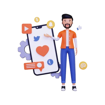Mascot cartoon representing Media & Entertainment